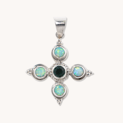 Opal Cross Pendants
