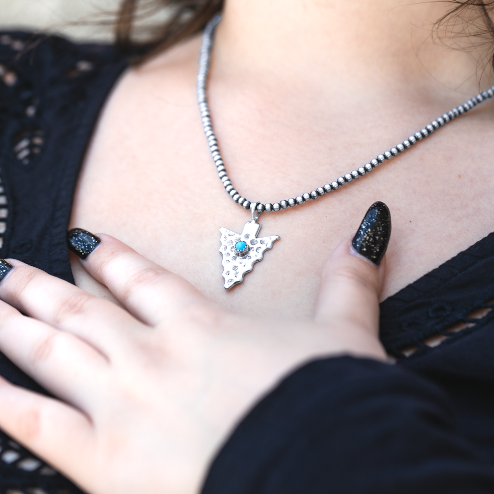 Turquoise Arrowhead Pendant