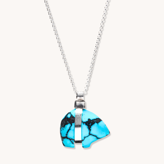 Turquoise Bear Pendant
