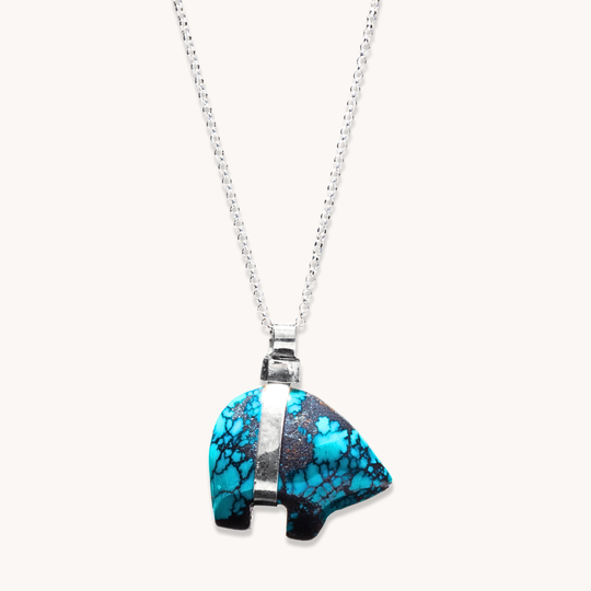 Turquoise Bear Pendant