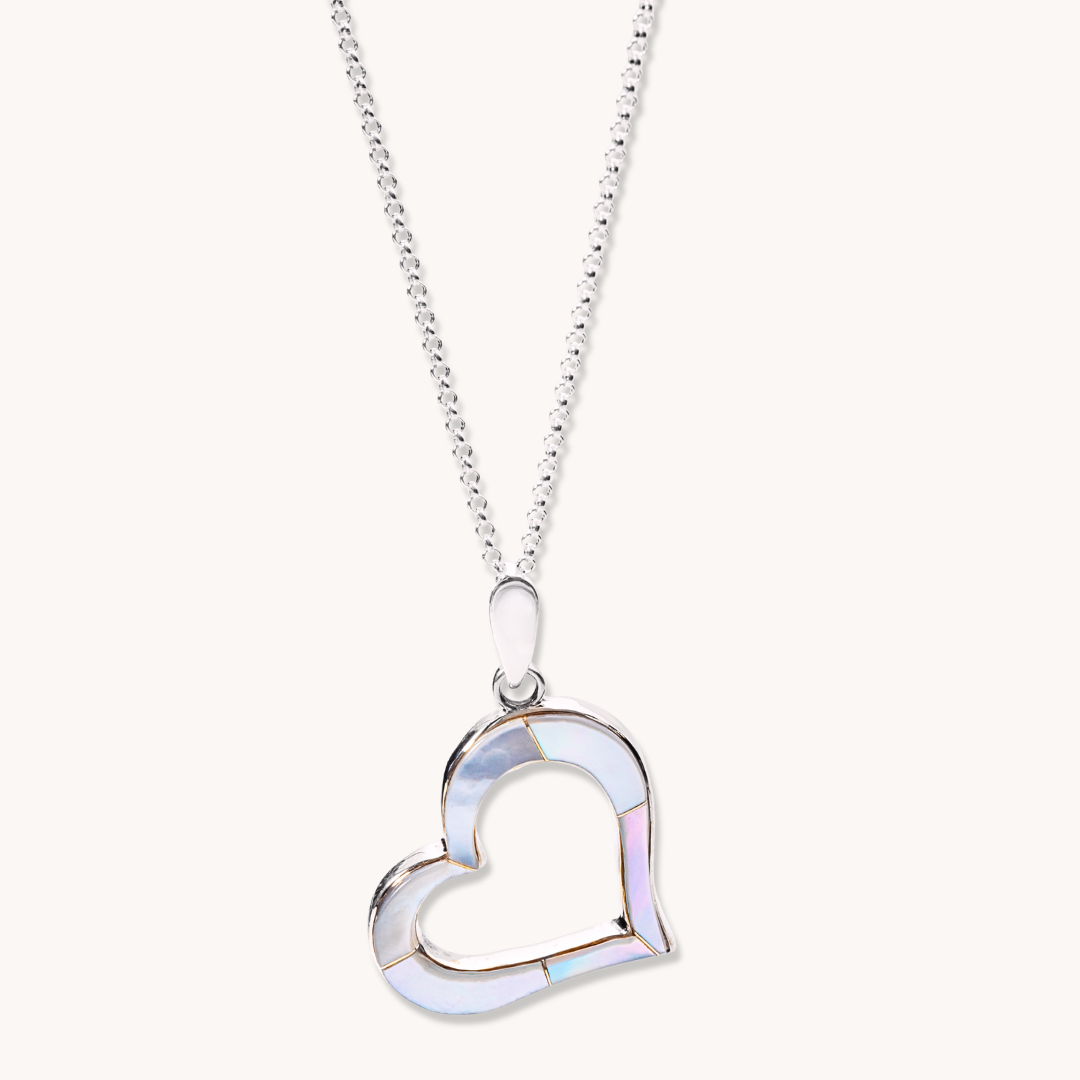 Mother of Pearl Heart Inlay Pendant