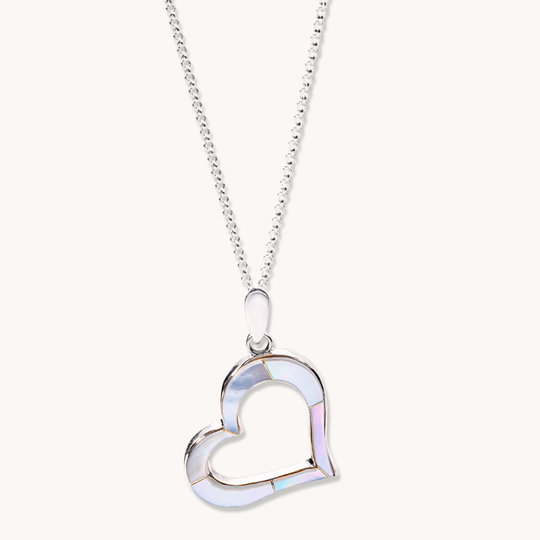 Mother of Pearl Heart Inlay Pendant