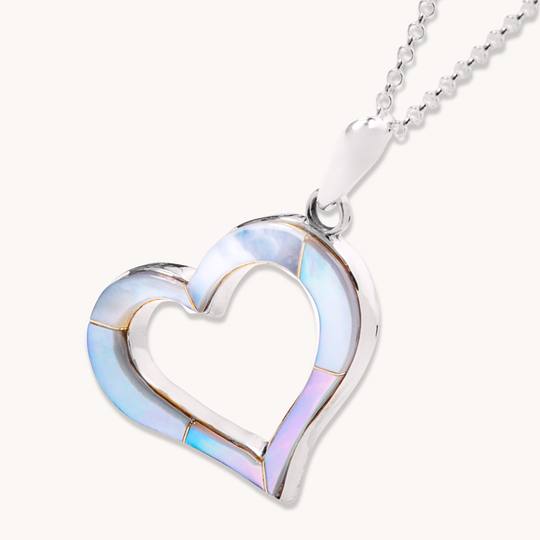 Mother of Pearl Heart Inlay Pendant