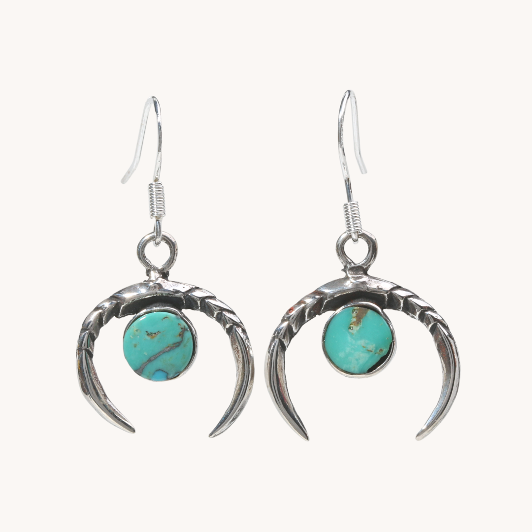 Turquoise Naja Dangle Earrings