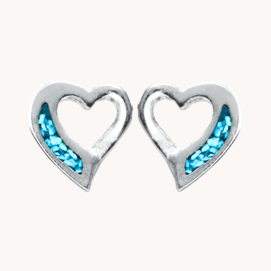 Mystery Upcycled Turquoise Stud Earrings