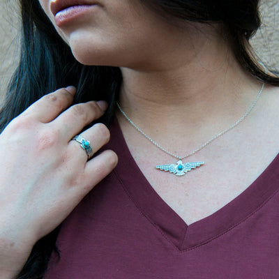 Thunderbird Rising Necklace and Ring Set