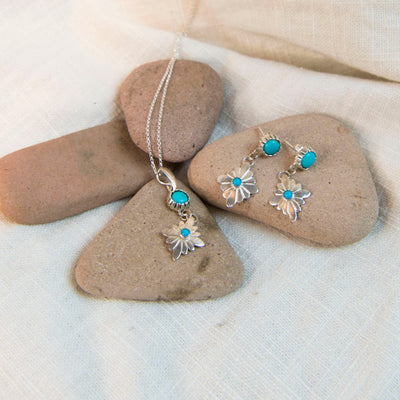 Radiante: Turquoise Stardrop Necklace & Earrings Set