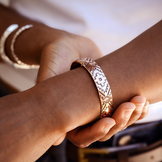SkyWeaver: Half Loom Cuff Bracelet