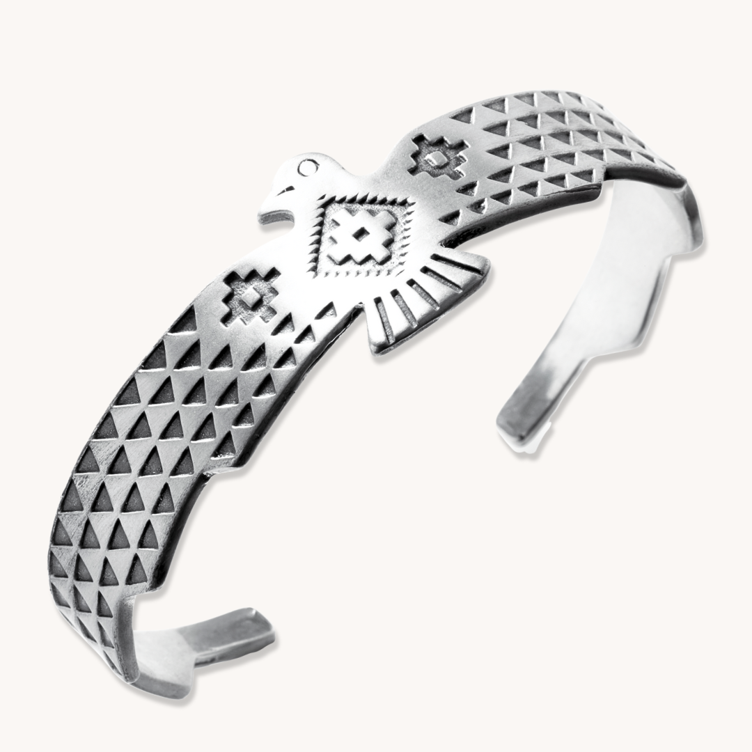 Silver Southwest Cuff Bracelet by TSkies – T.Skies Jewelry Silver Southwest Cuff Bracelet by TSkies – T.Skies Jewelry