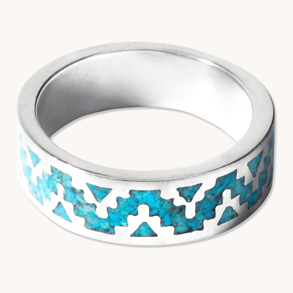 SkyWeaver: Turquoise Pinnacle Inlay Ring – T.Skies Jewelry