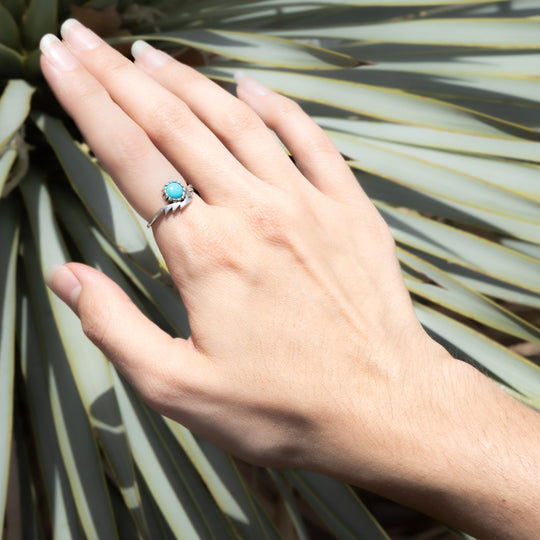 Sterling Silver Ring with Turquoise by TSkies