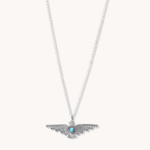 Turquoise Thunderbird Rising Necklace by TSkies