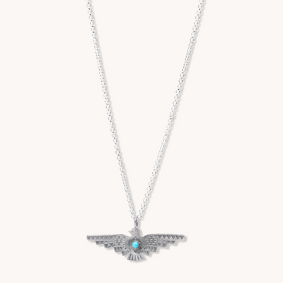 Turquoise Thunderbird Rising Necklace by TSkies