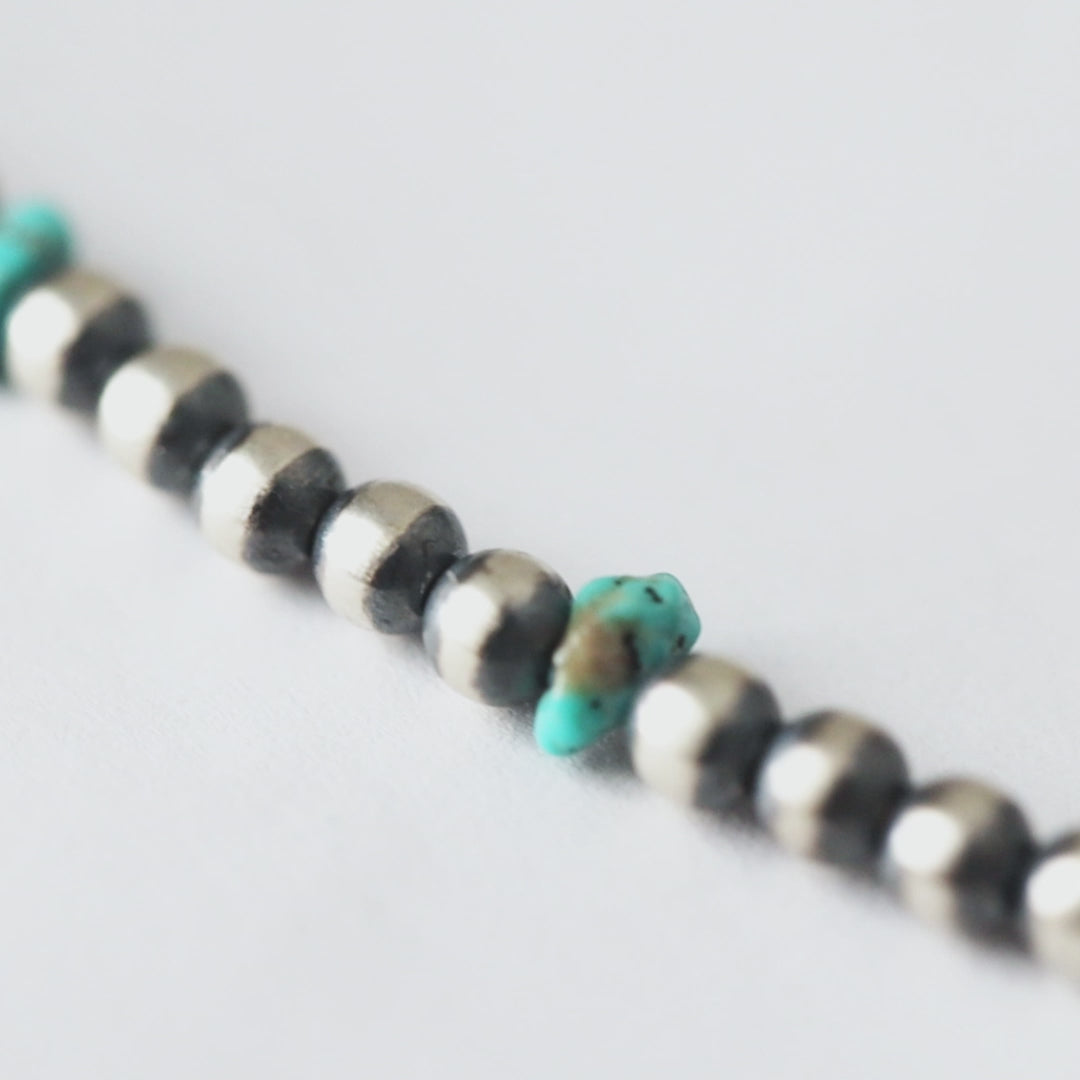 Desert Blossom: Turquoise Classic Pearls Necklace (5mm)