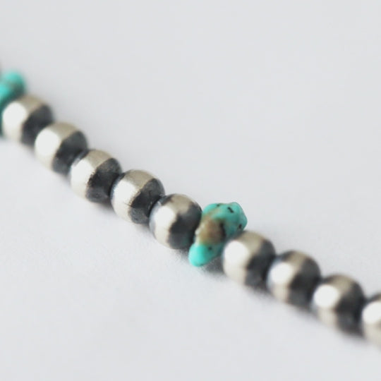 Desert Blossom: Turquoise Classic Pearls Necklace (5mm)