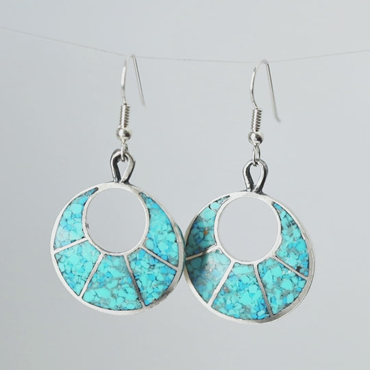Radiante: Lunar Eclipse Turquoise Earrings