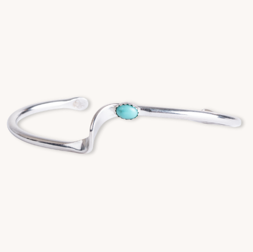 Turquoise Wishbone Cuff