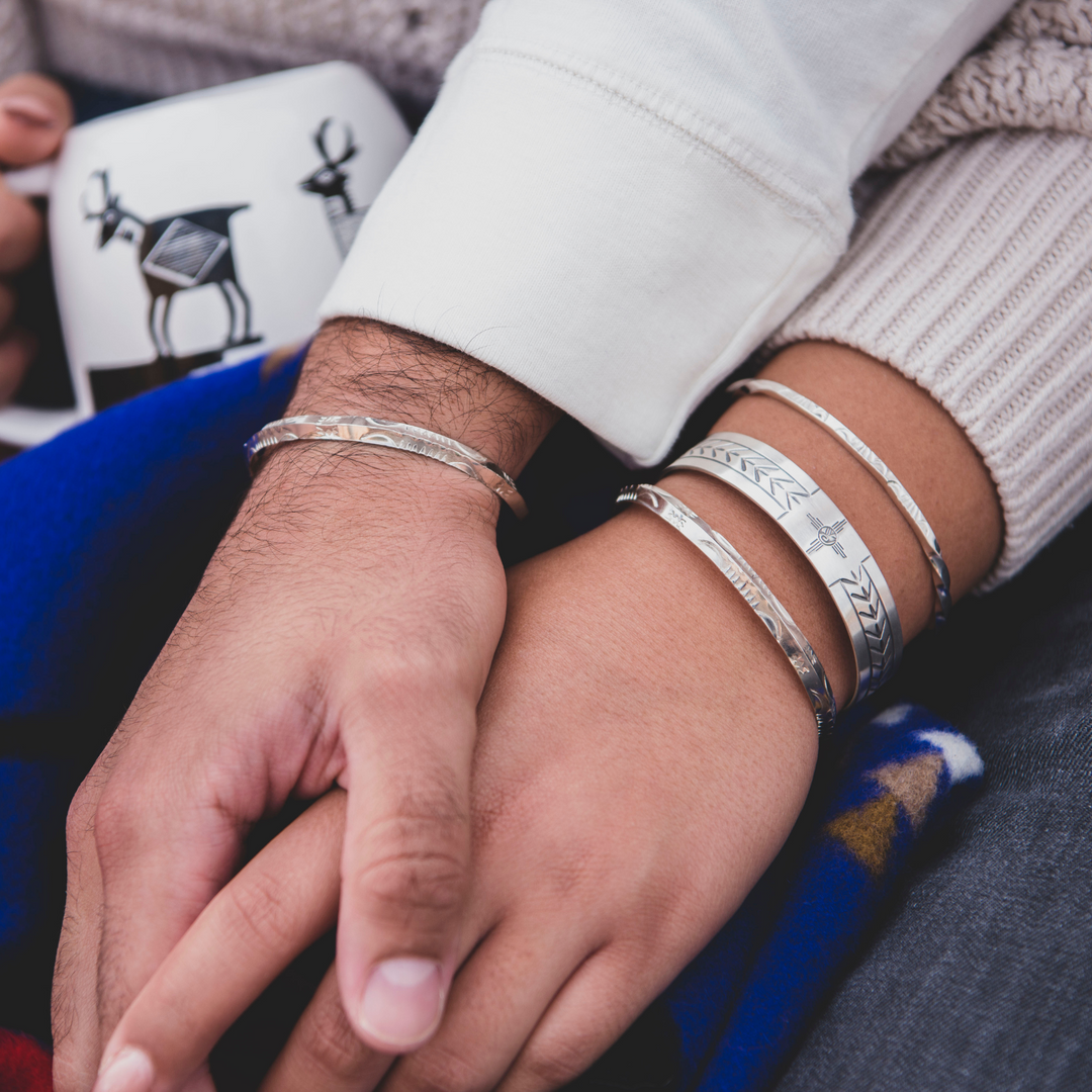 Stackable Cuff Bracelet in Sterling Silver 