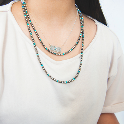 Turquoise Southwest Desert Pearls Necklace by TSkies