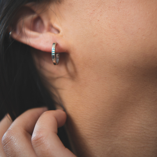 Hoop Earrings Small, Sterling Silver Hoops