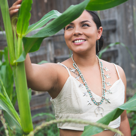 Handcrafted Squash Blossom Necklace