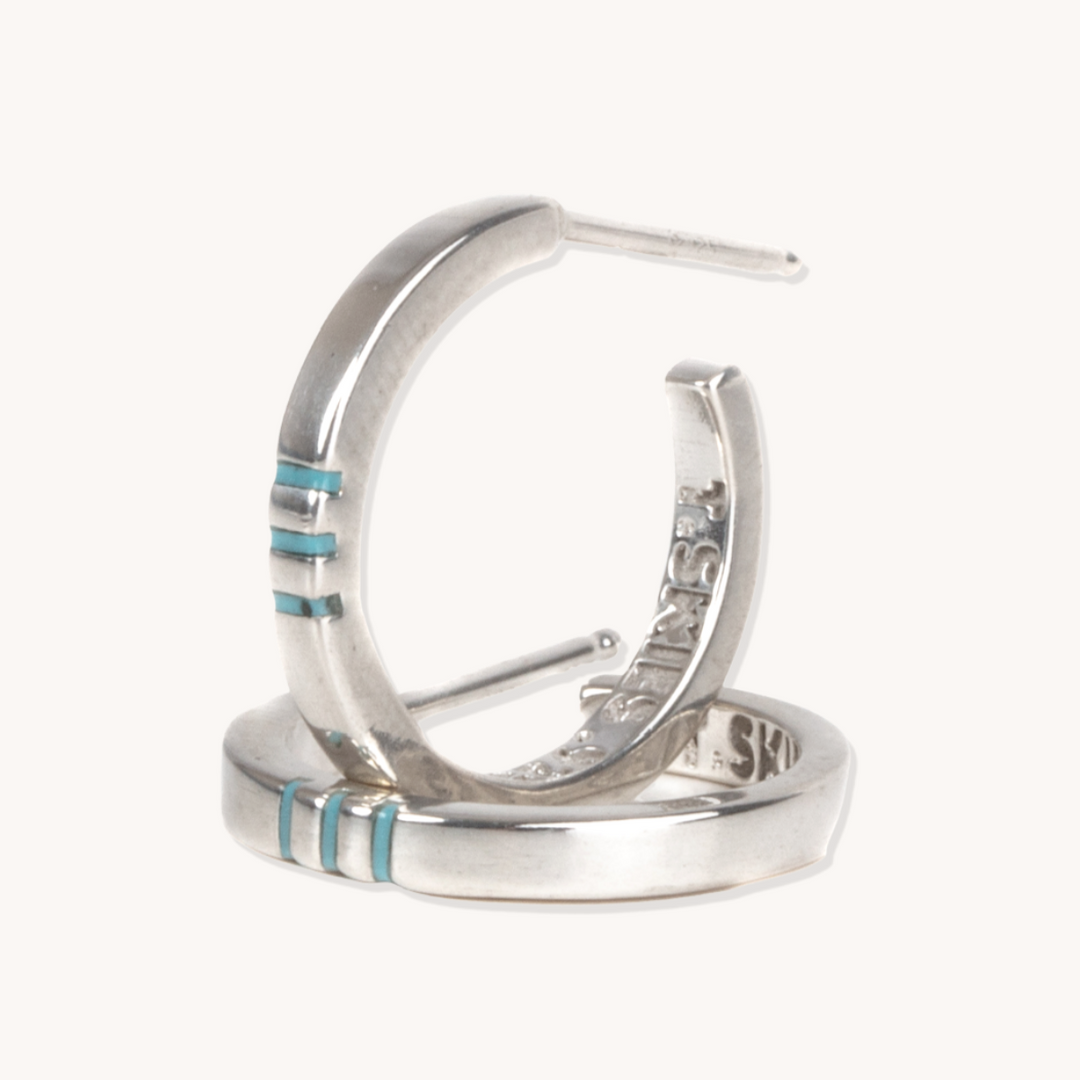 Turquoise Hoop Earrings | T.Skies Jewelry