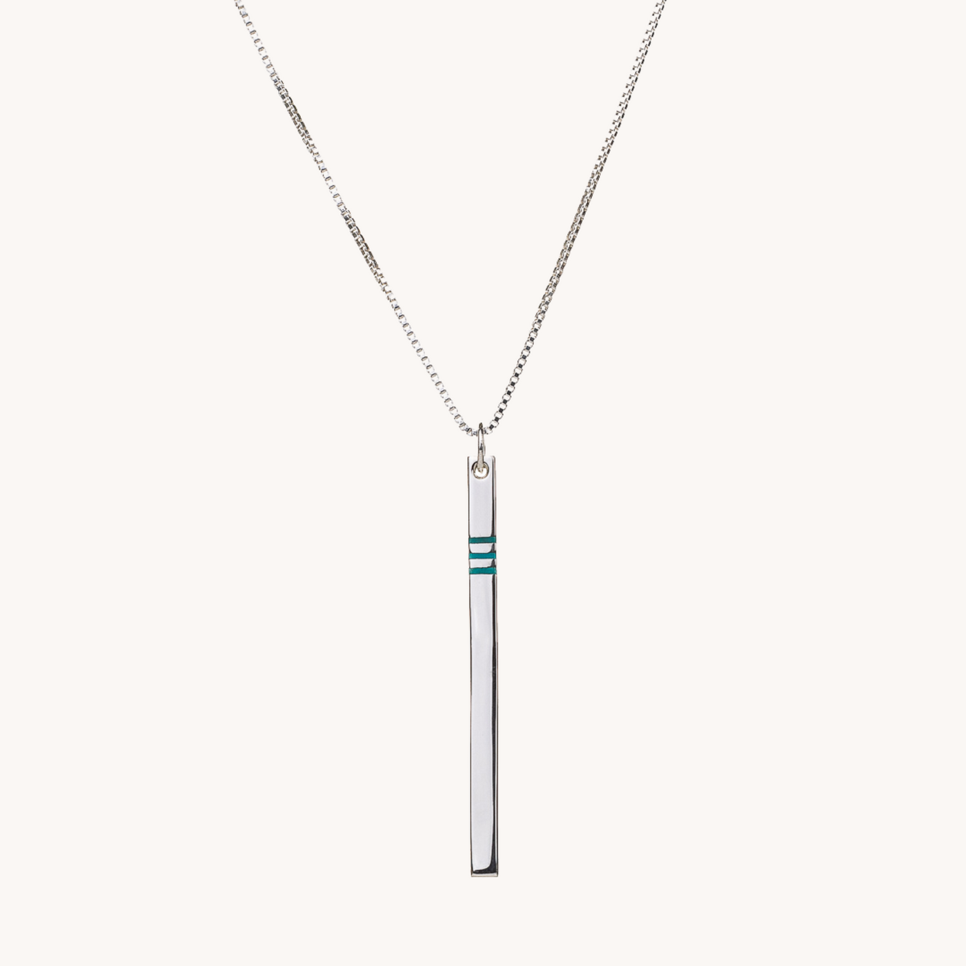 Sterling Silver and Turquoise Drop Pendant Necklace by TSkies