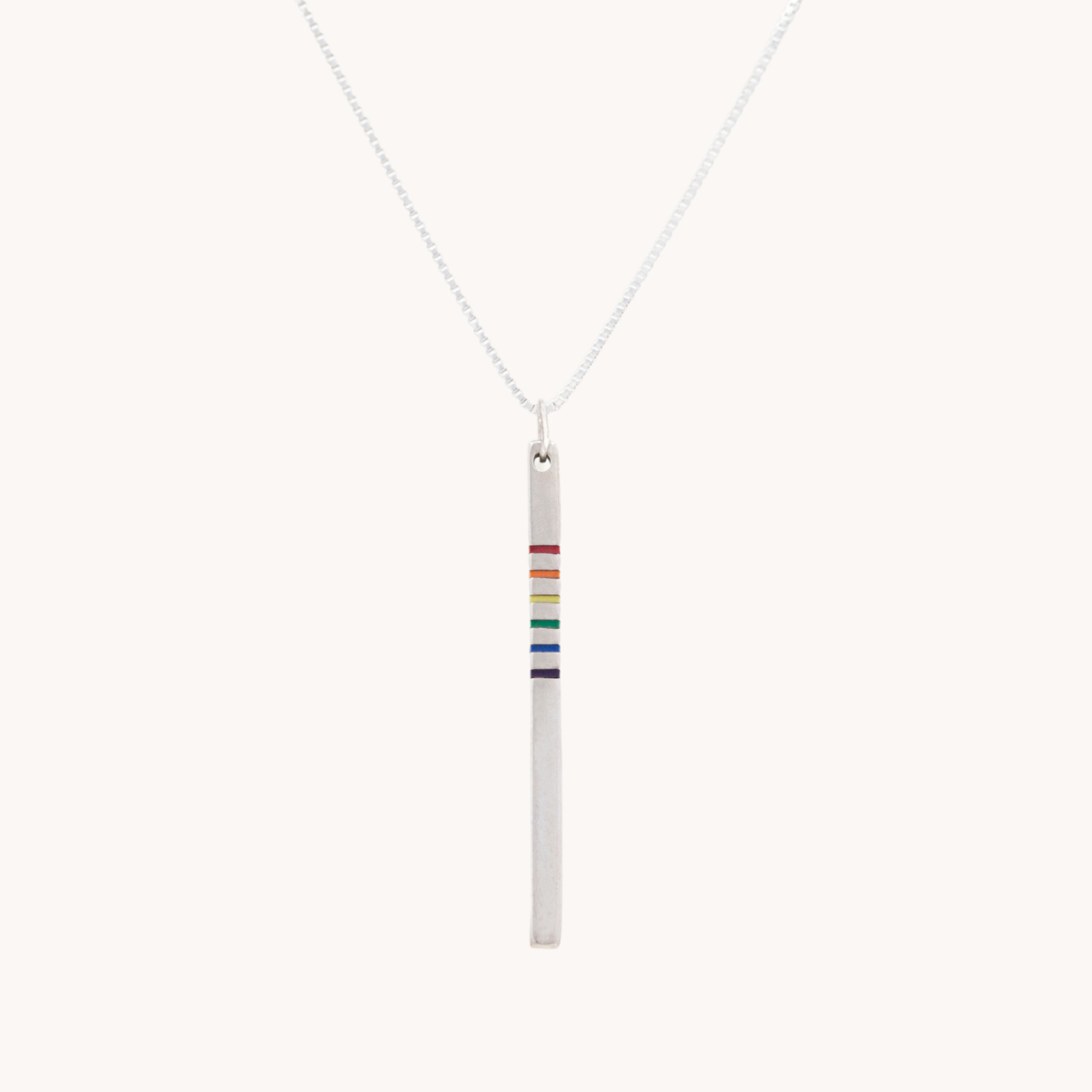 Rainbow Inlay Drop Necklace | T.Skies Jewelry