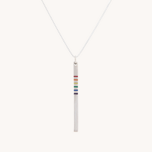 Rainbow Inlay Drop Necklace | T.Skies Jewelry
