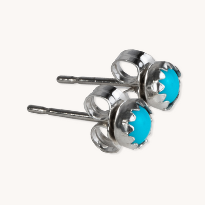 Mini Turquoise Stud Earrings