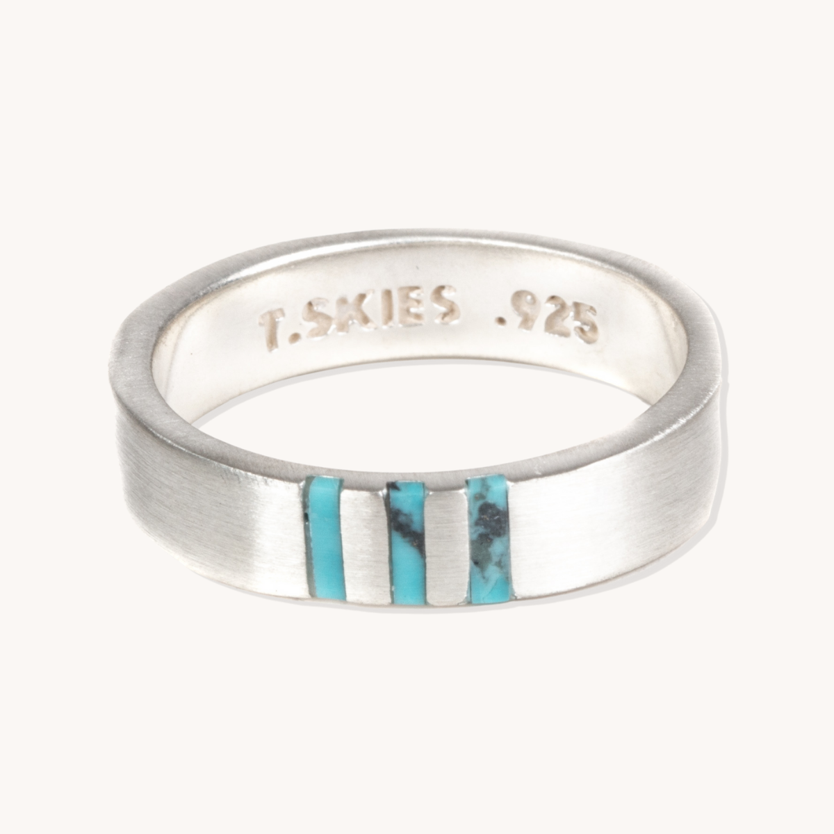Turquoise Wedding Band Ring | T.Skies Jewelry