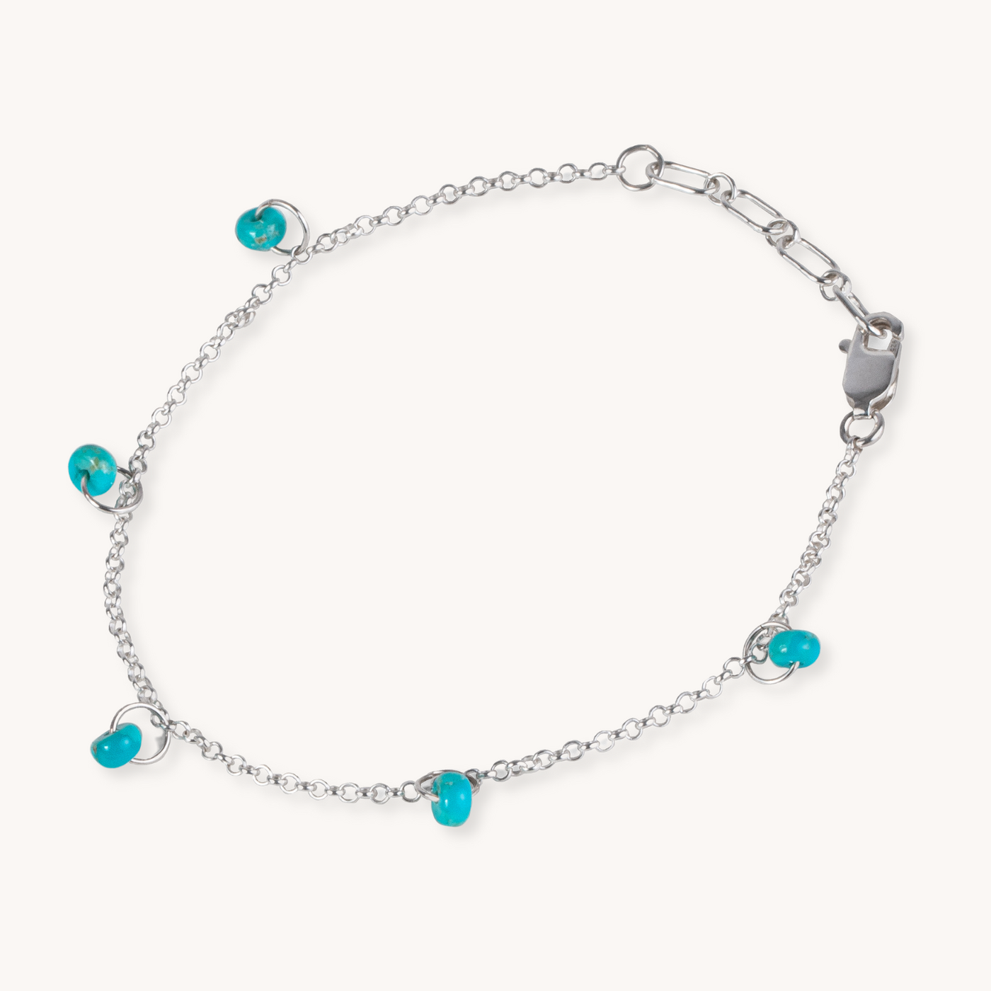 Real Turquoise and Silver Bracelet by TSkies
