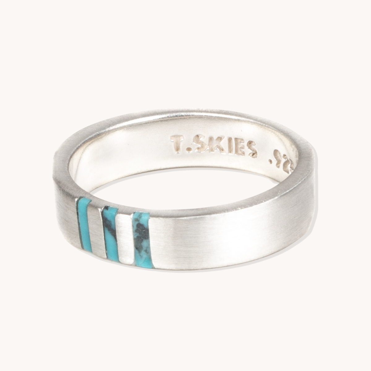 Turquoise Wedding Band Ring | T.Skies Jewelry