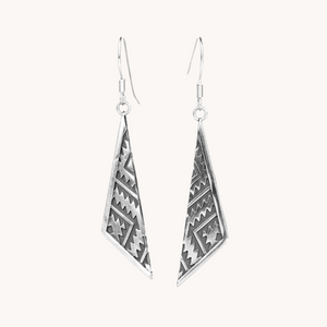 Silver Dangle Earrings by T.Skies Jewelry