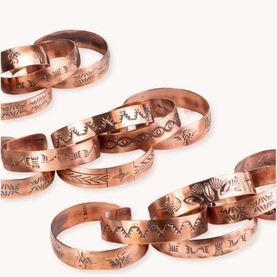 Copper Stamp Dancer Bracelet