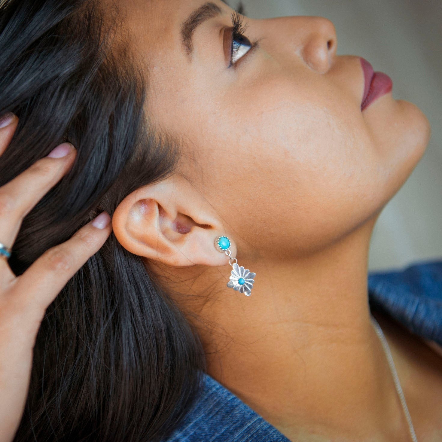 Turquoise Stone Drop Earrings by TSkies – T.Skies Jewelry