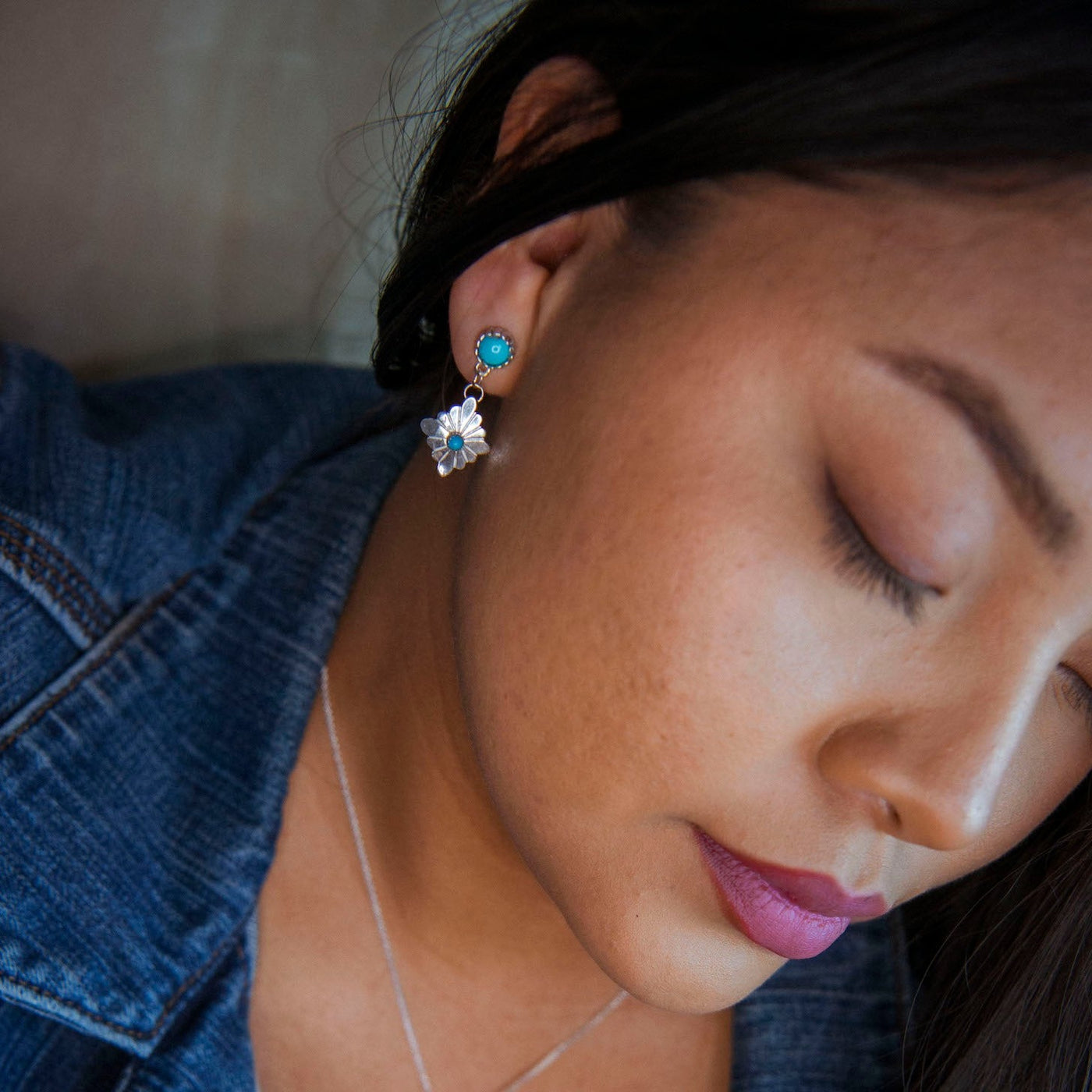 Handcrafted Earrings with Turquoise