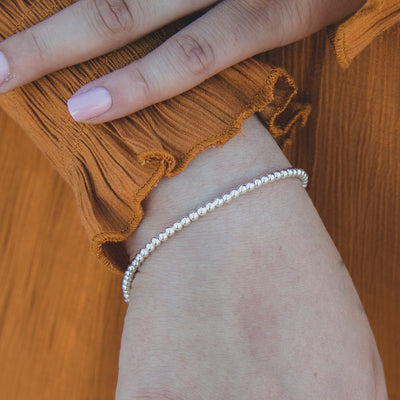 Navajo Pearl Bracelet 3mm, High Polish | T.Skies Jewelry