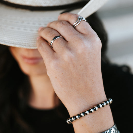 Silver Bead Southwest Bracelet | T.Skies Jewelry