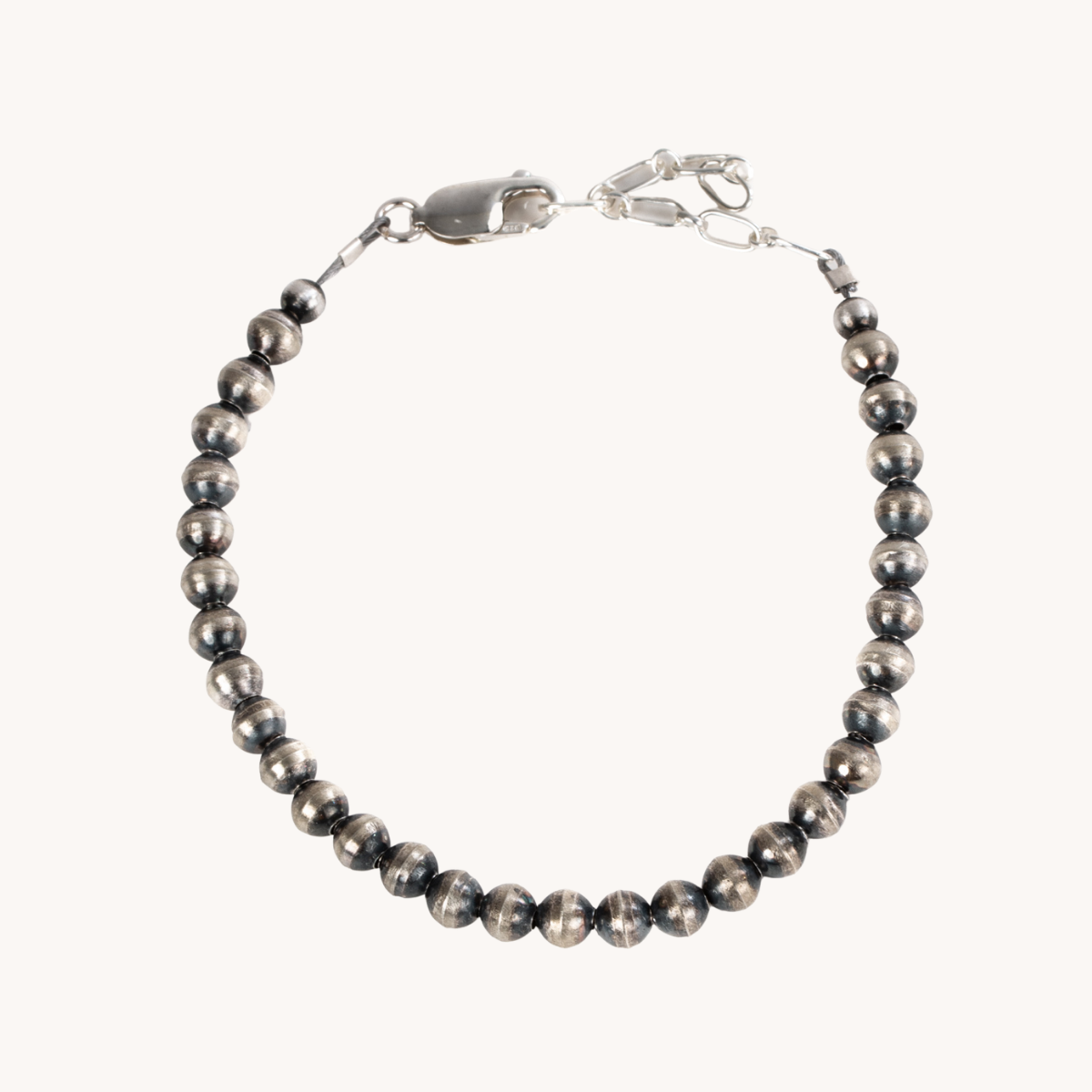 Minimalist Silver Beads Bracelet