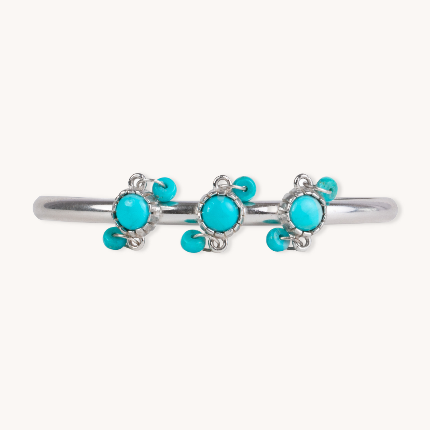Turquoise and Silver Cuff Bracelet by TSkies