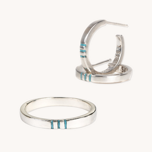 Turquoise Ring and Earring Set | T.Skies Jewelry