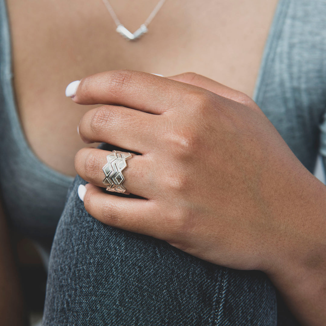 Sterling Silver Modern Stackable Rings