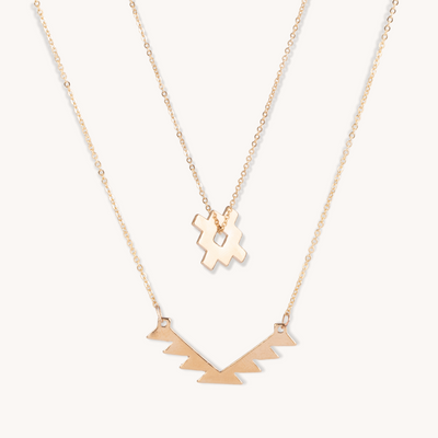 Gold Vermeil Layering Necklace Set by TSkies