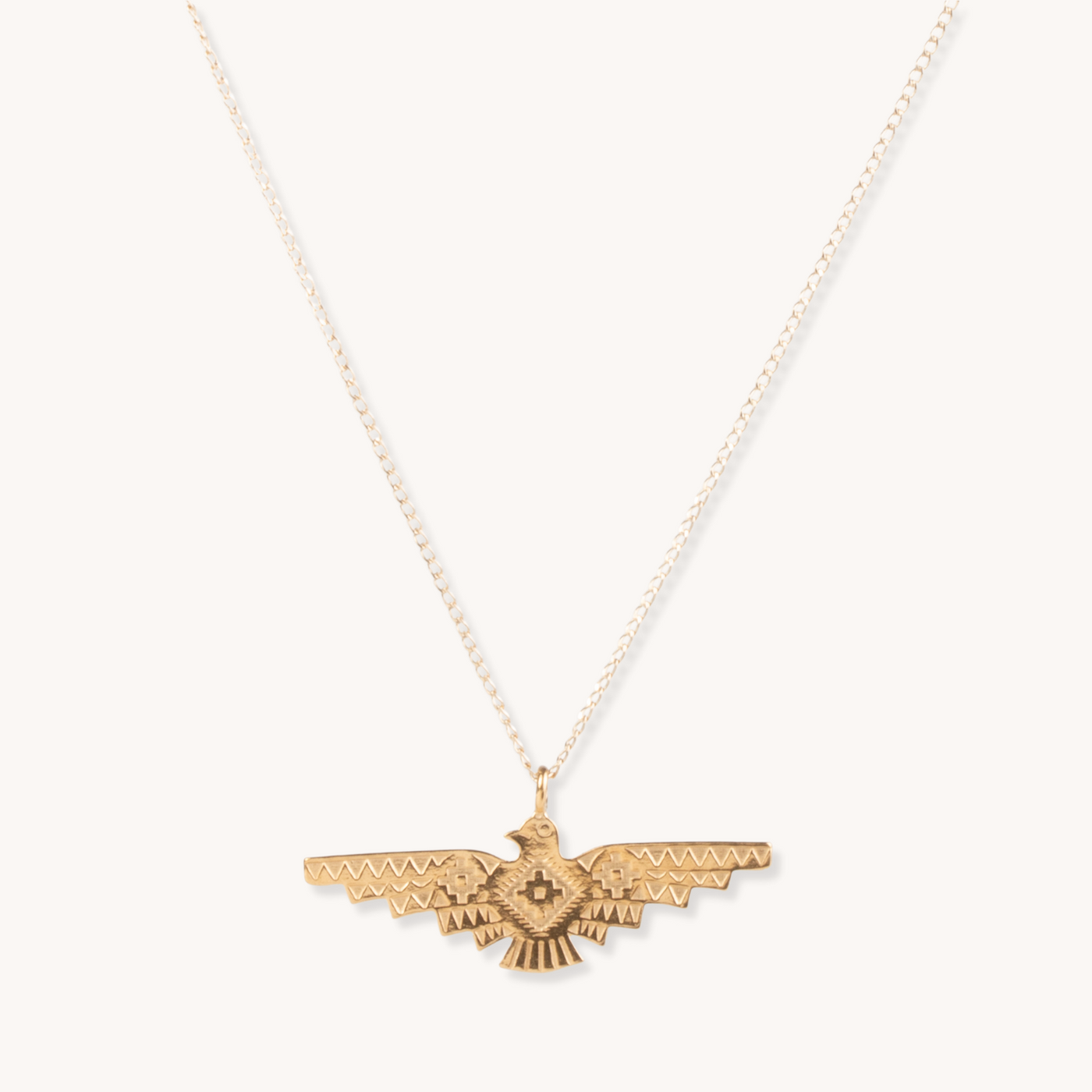 Gold Vermeil Thunderbird Pendant