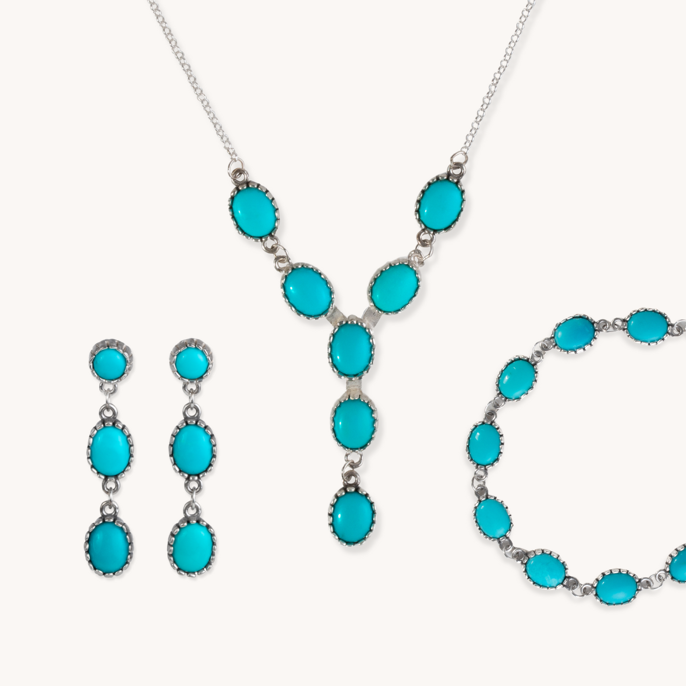Turquoise 3-Piece Jewelry Set by TSkies
