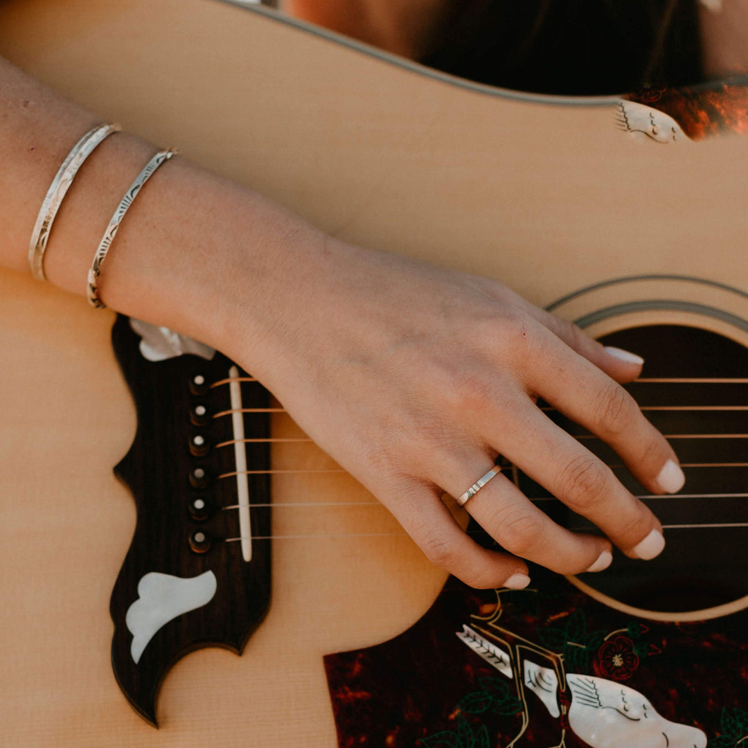 Silver Square Twist Bracelet | T.Skies Jewelry