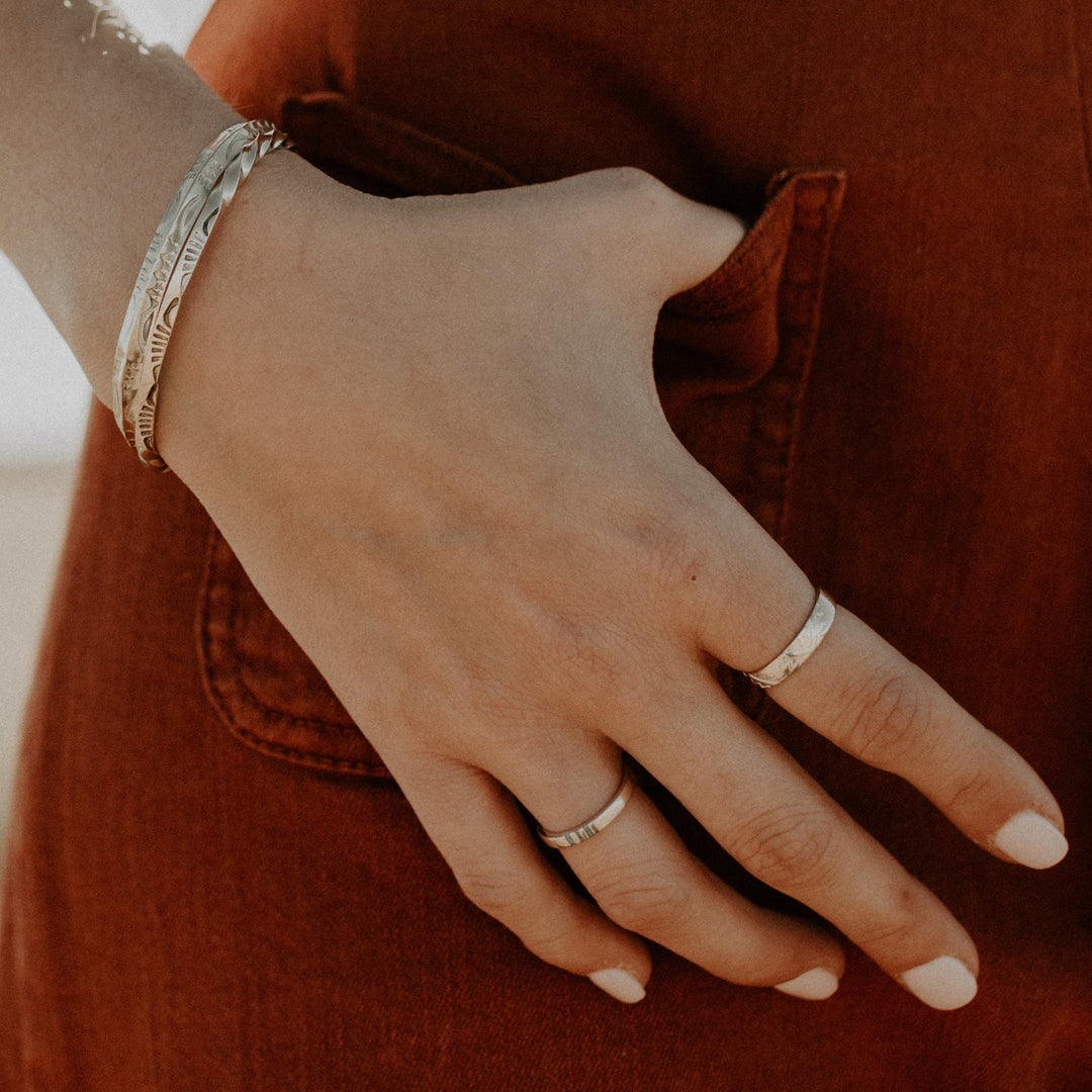 Silver Triangle Stacker Bracelet | T.Skies Jewelry