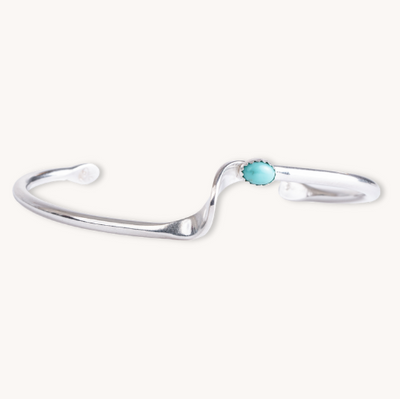 Turquoise Wishbone Cuff Bracelet by TSkies